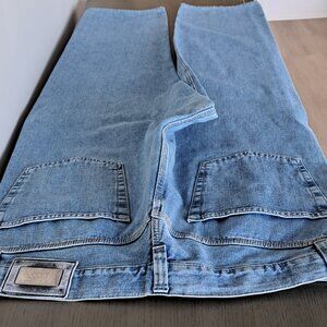 BOSS Hugo Boss Jeans Made in Italy VTG Mens Blue Cotton Pants Straight Leg 36x30